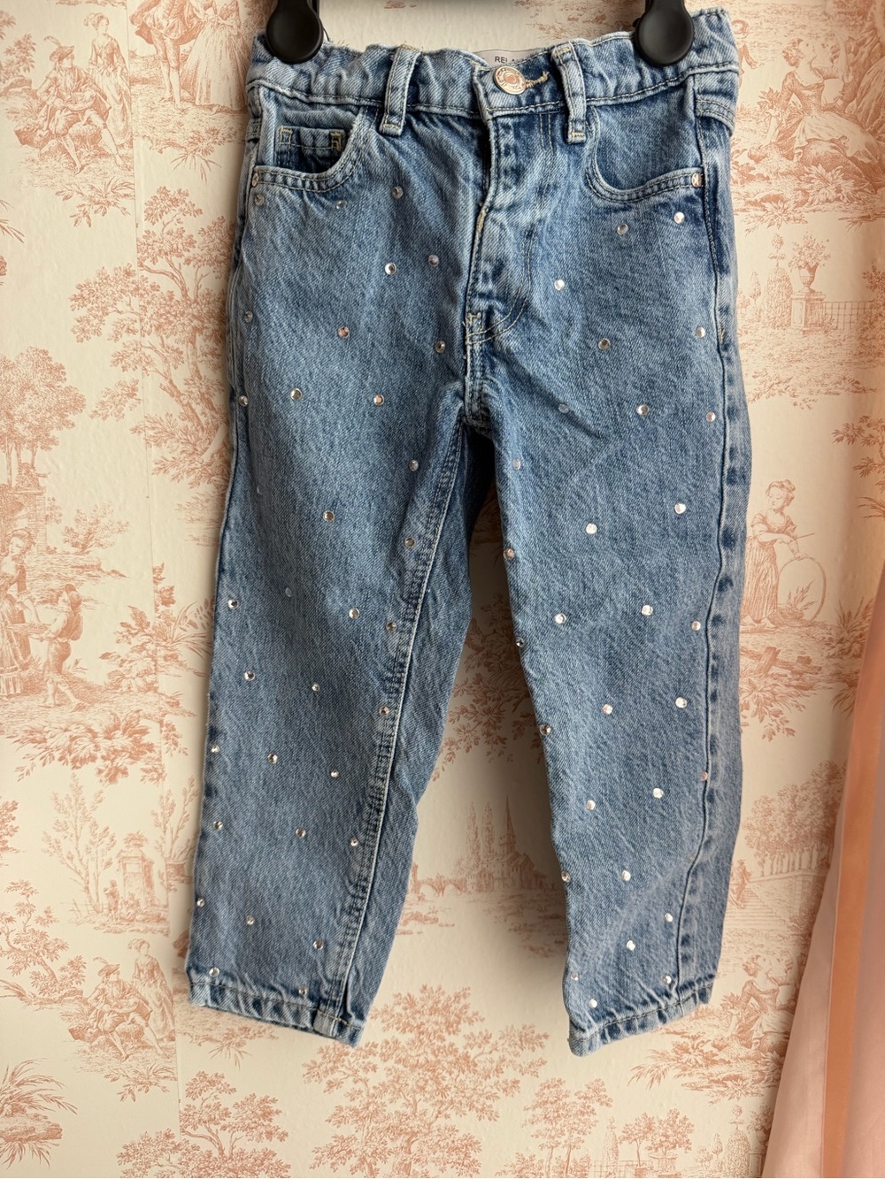Embellished Light Blue Denim JeansSize 3t